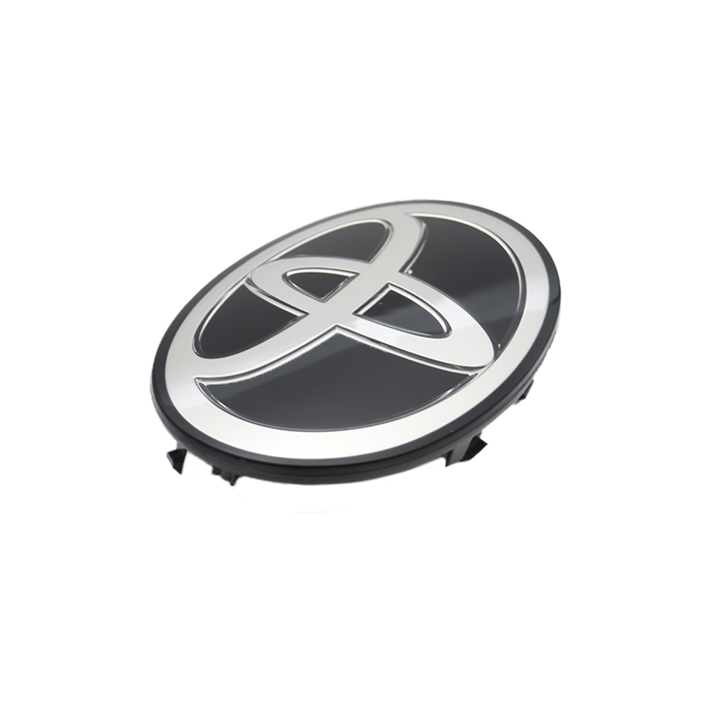 1PC 2015-2021 Land Cruiser 2017-2020 Tacoma 2017-2019 Tundra Front Grille Emblem Bumper Badge Silver Black Toyota 53141-71010 