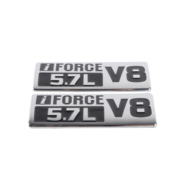 1Pc 2007-2021 Tundra ABS Plastic 5.7L V8 Iforce 3D Side Door Badge Chrome Black Toyota 754720C050