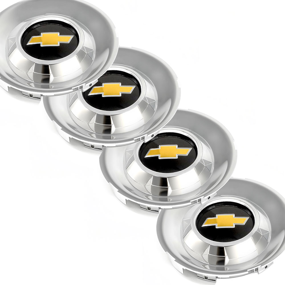 4PCS 2009-2014 Silverado Tahoe Suburban Avalanche Plastic Wheel Center Hub Cap Chrome Chevrolet 9597345