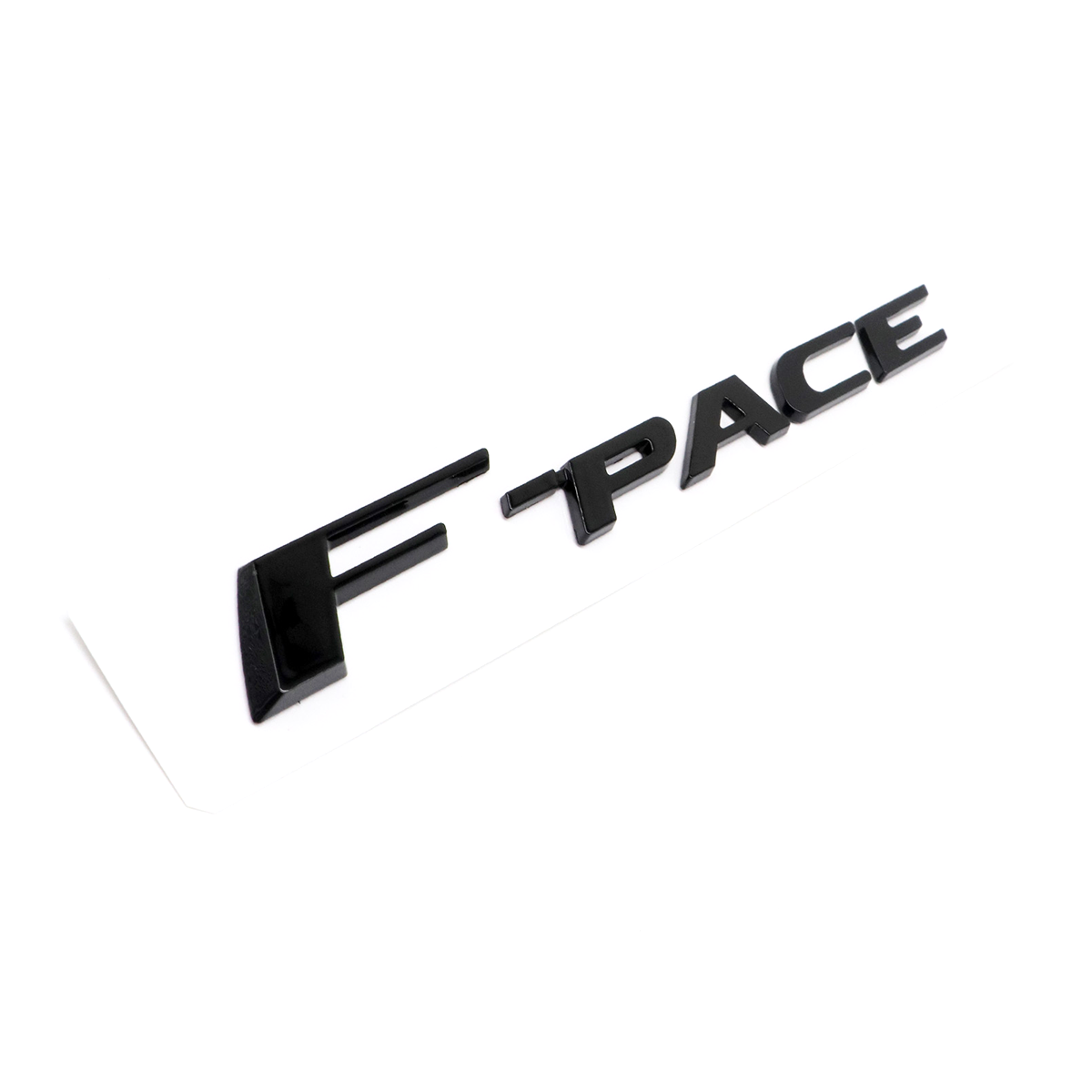 2017-2020 F-PACE Tailgate Badge ABS Matte Black Jaguar Self-Adhesive Decal Nameplate