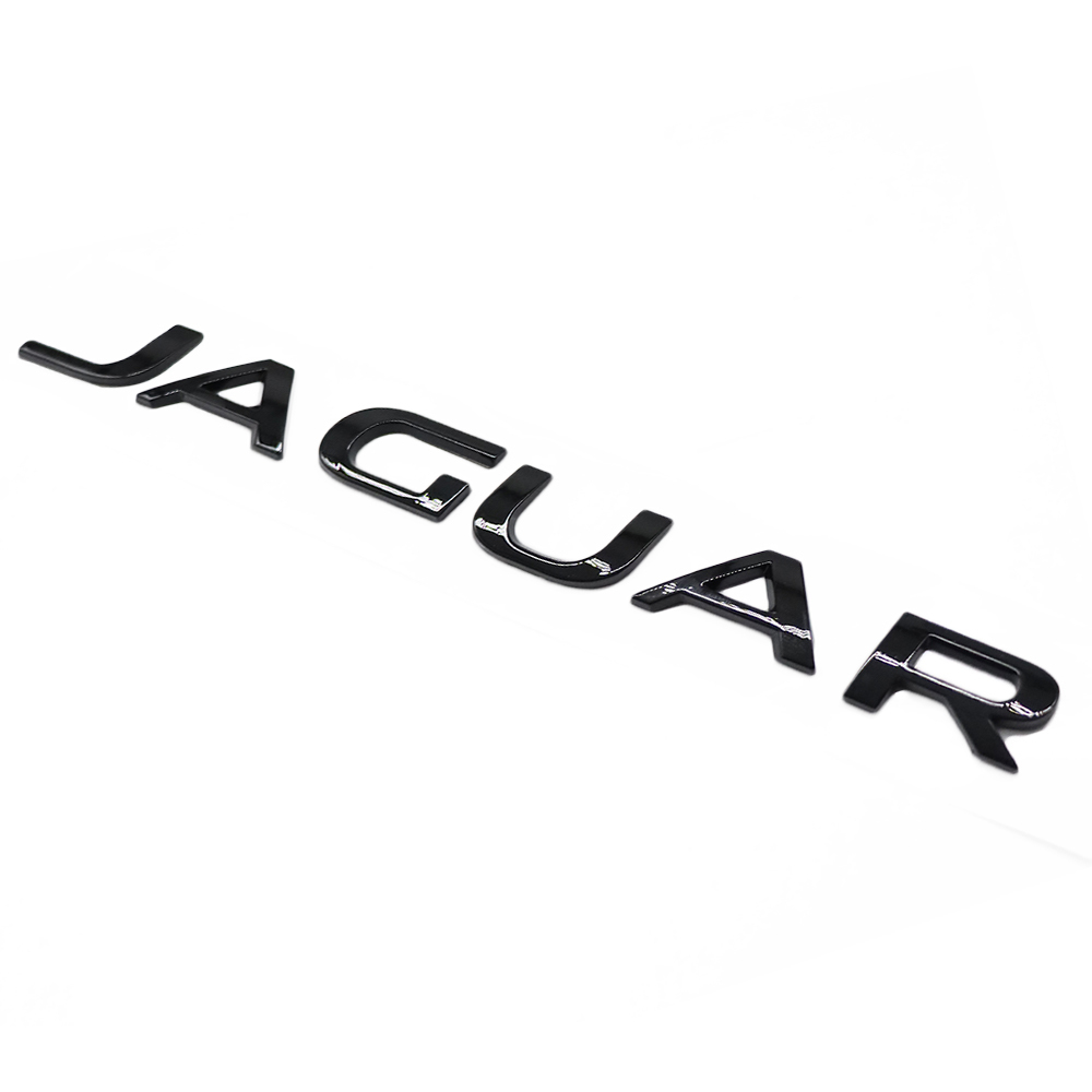 2010-2023 F-TYPE XJ XJR XJS XF XE XJ6 F-PACE Tailgate Letter ABS Black Jaguar Self-Adhesive Decal Nameplate