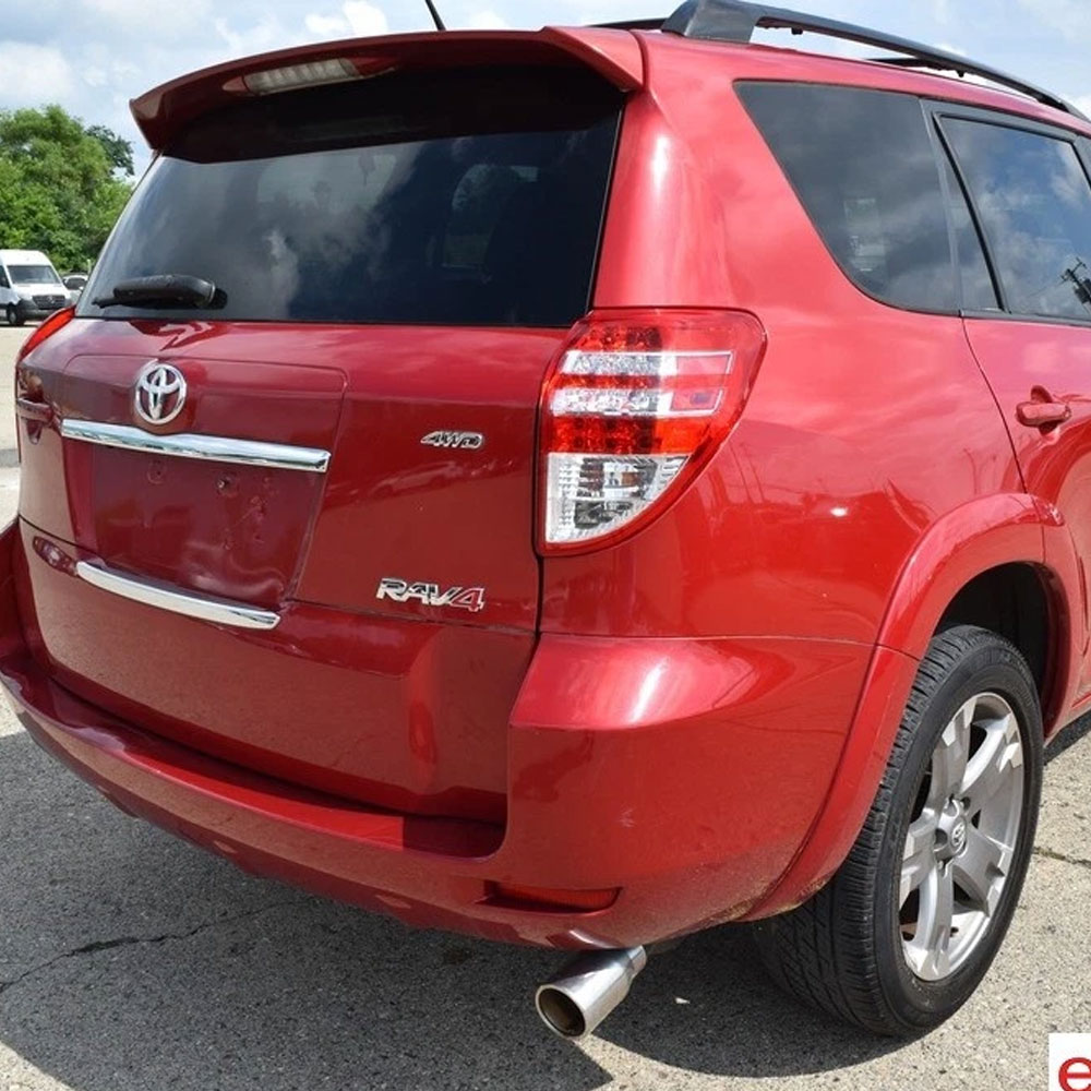 1PC RAV4 ABS 3D Raised  Rav4 Letters Rear Trunk Silver Red TOYOTA 75431-0R060