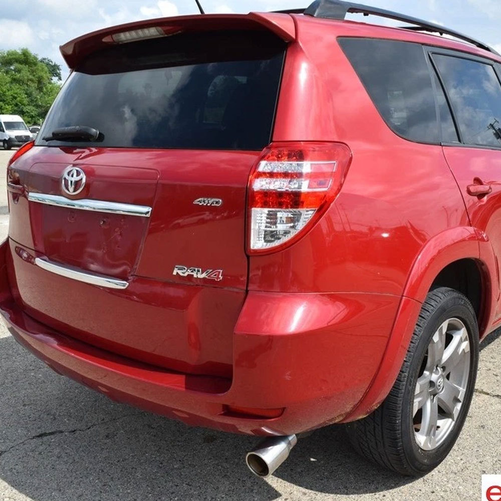 1PC RAV4 ABS 3D Raised  Rav4 Letters Rear Trunk Silver Red TOYOTA 75431-0R060