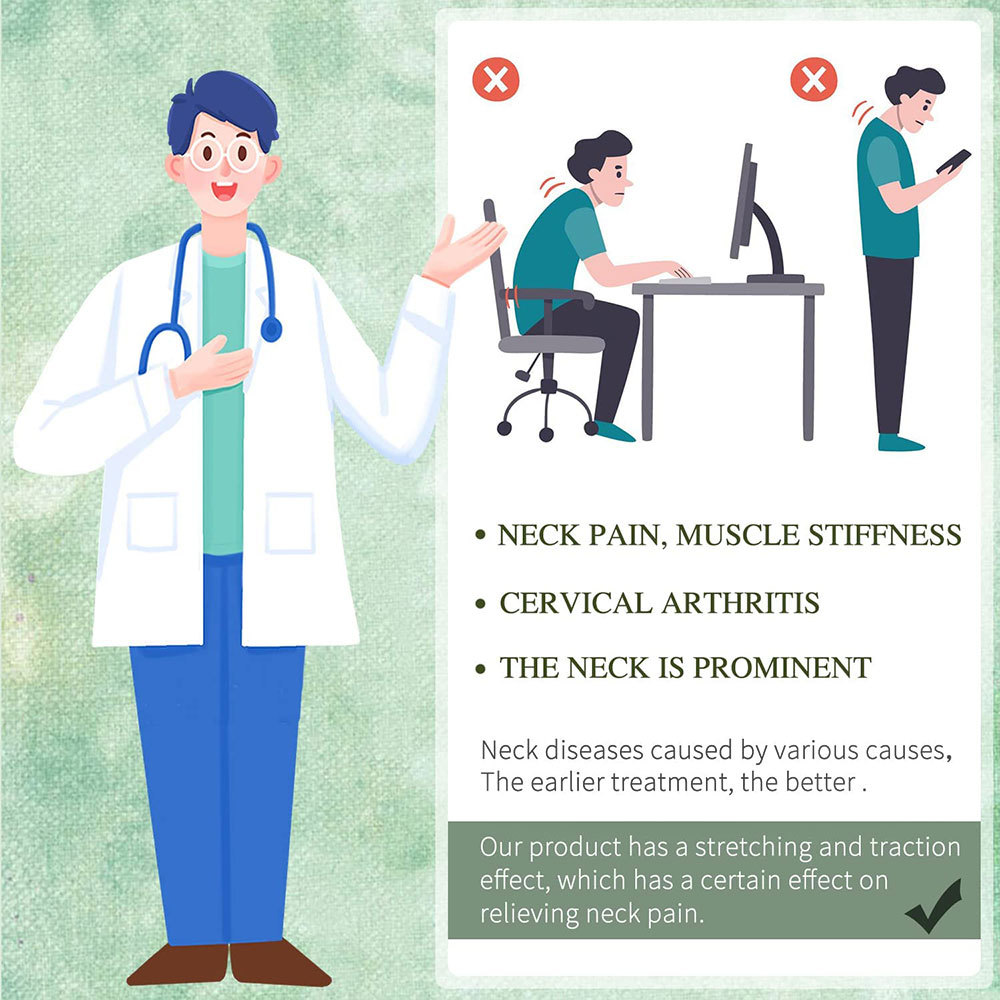 Neck Traction Stretcher Cervical Head Brace Pain Relief Device Home Over Door