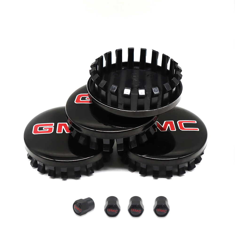  83mm Center Cap&Valve Caps  for GMC Sierra, Yukon & Chevrolet Silverado, Tahoe | OE# 22837060