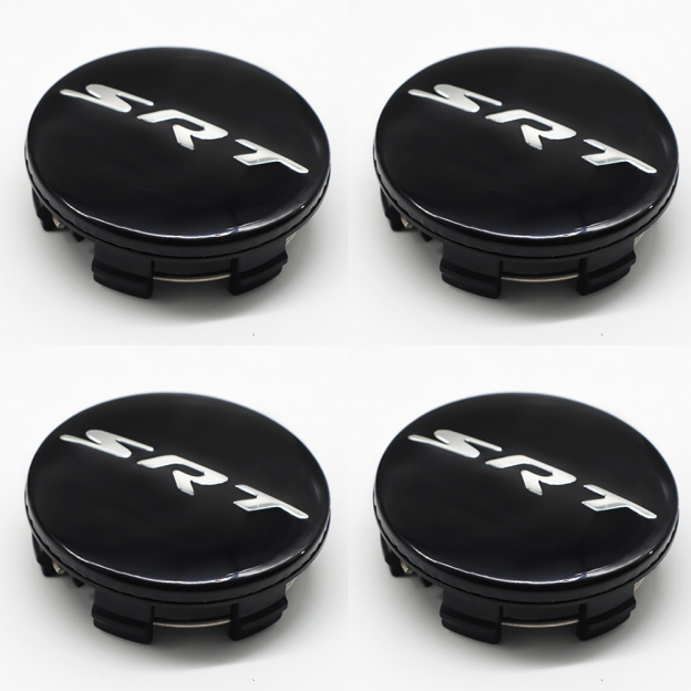 4PCS 2011-2023 Charger Challenger Durango Grand Cherokee SRT Wheel Center Caps 63mm Gloss Black Dodge 5QW99RXFAA