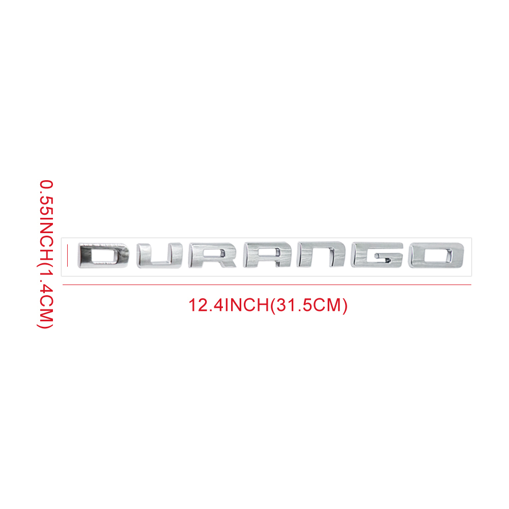 2011-2024 Durango ABS Tailgate Letter Gloss Chrome Dodge 55079299AC Decal Nameplate