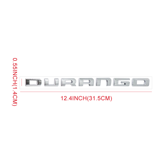 2011-2024 Durango ABS Tailgate Letter Gloss Chrome Dodge 55079299AC Decal Nameplate