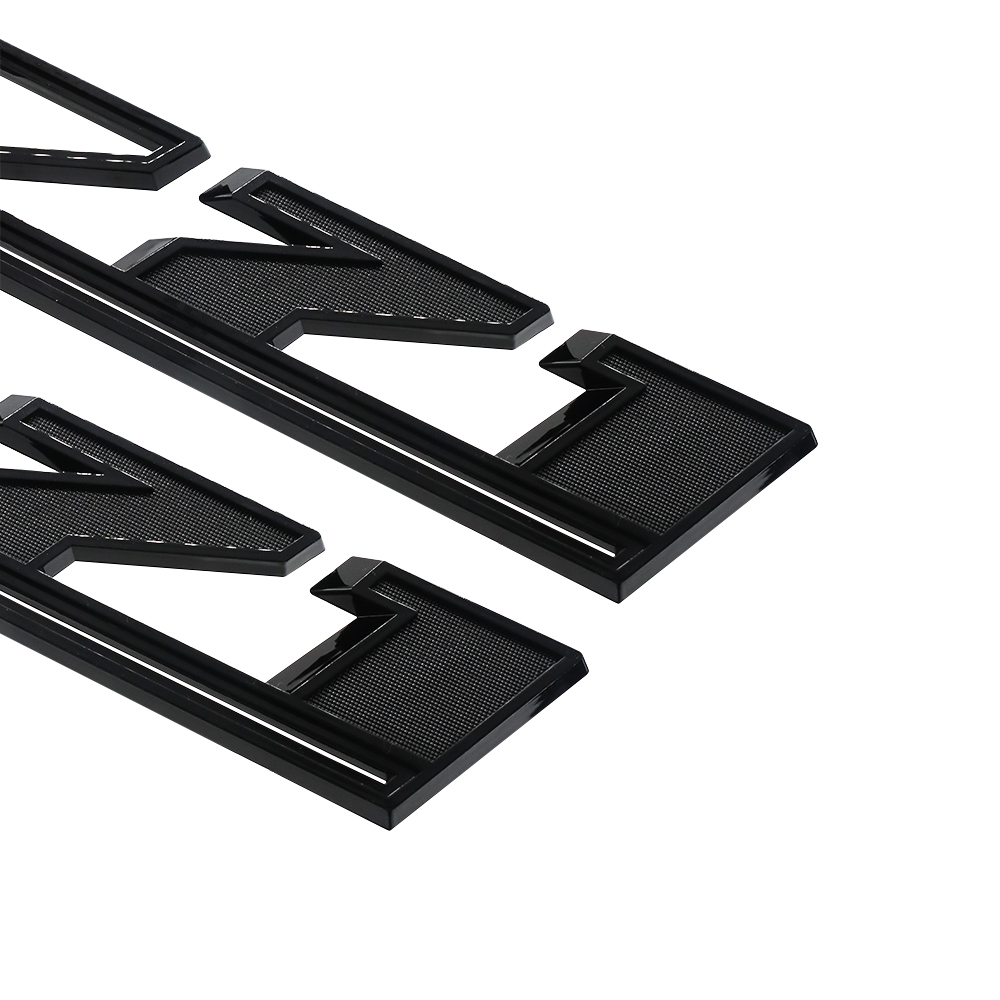 2Pcs 2019-2025 Silverado 1500 Z71 ABS Plastic Fender Side Badge Decal Gloss Black Chevrolet