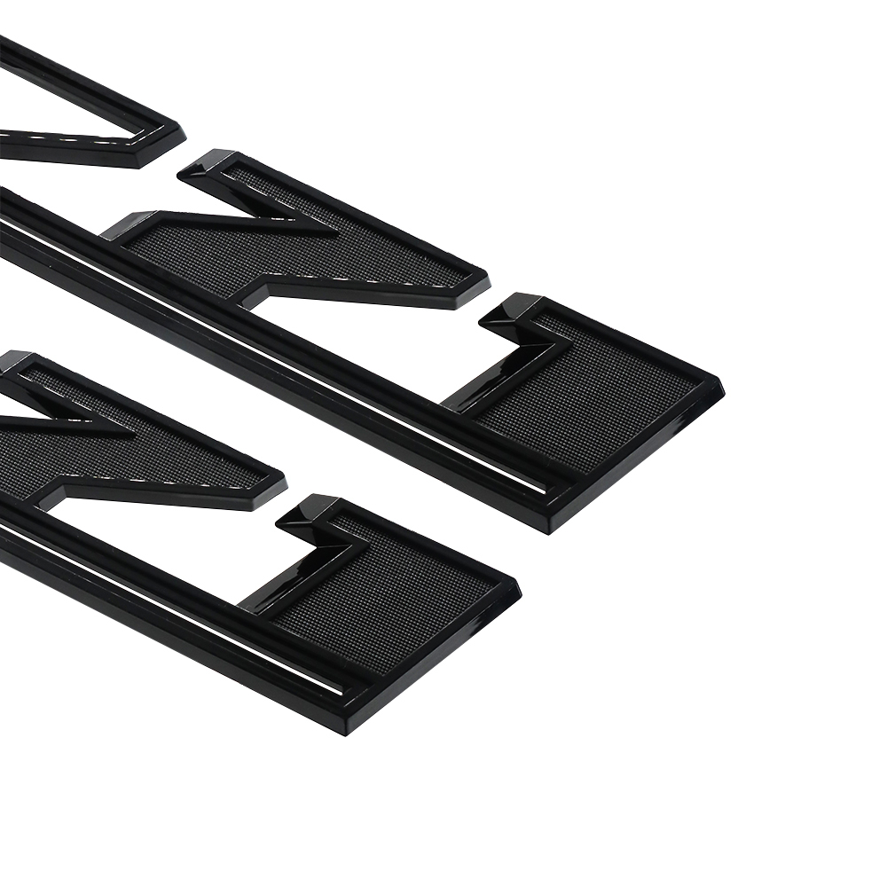 2Pcs 2019-2025 Silverado 1500 Z71 ABS Plastic Fender Side Badge Decal Gloss Black Chevrolet