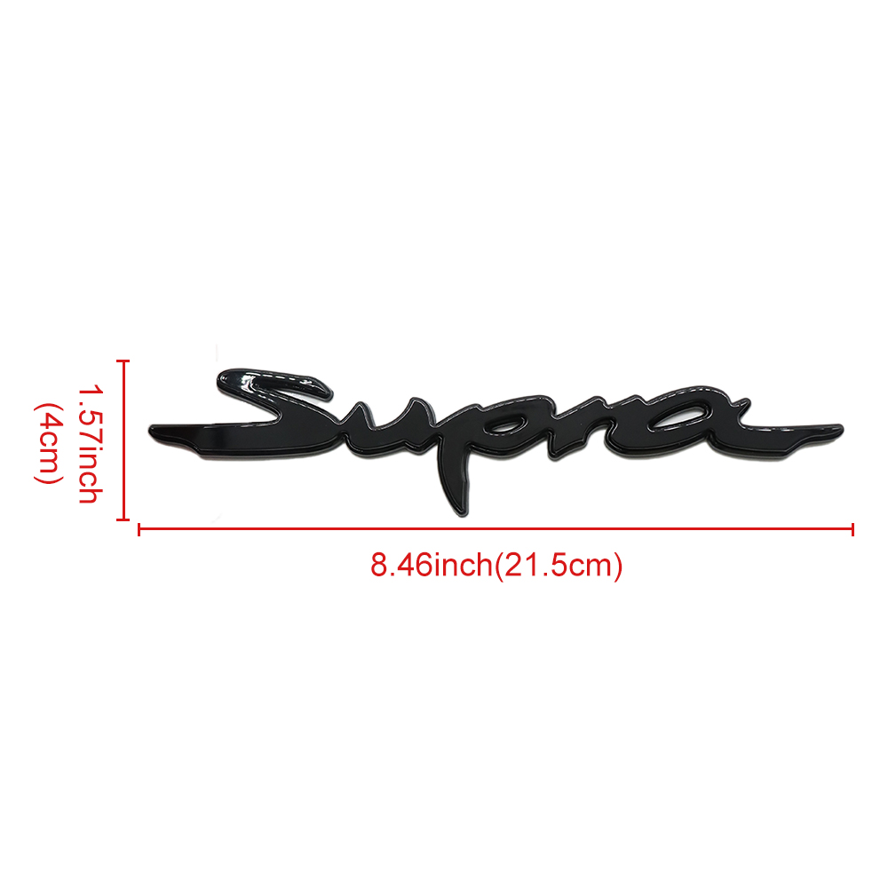 1Pc Supra ABS Plastic 3D Rear Tailgate Letter All Black Toyota 90118-WA440