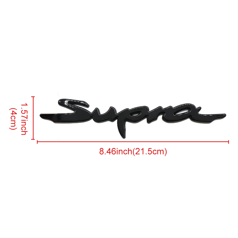 1Pc Supra ABS Plastic 3D Rear Tailgate Letter All Black Toyota 90118-WA440