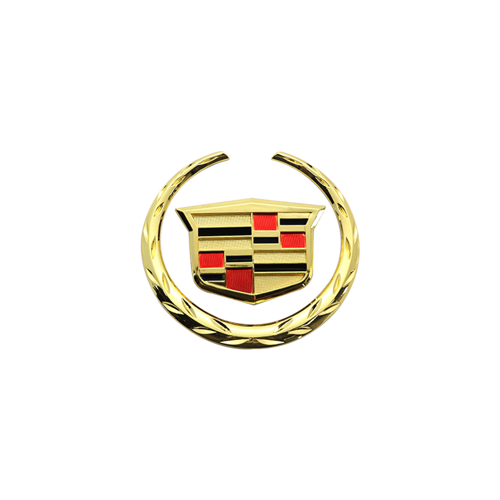 1Pc 2015-2018 ATS CTS SRX Plastic Rear Liftgate Adhesive Emblem Gold Cadillac