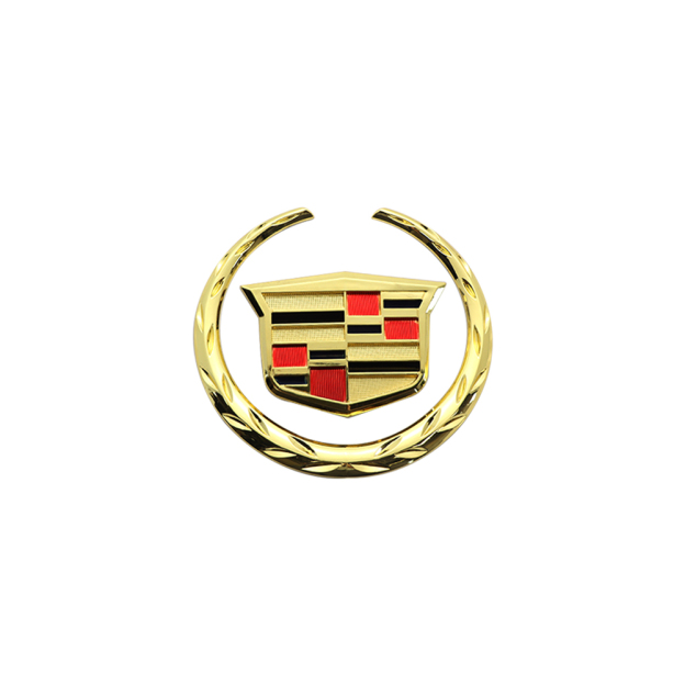 1Pc 2015-2018 ATS CTS SRX Plastic Rear Liftgate Adhesive Emblem Gold Cadillac