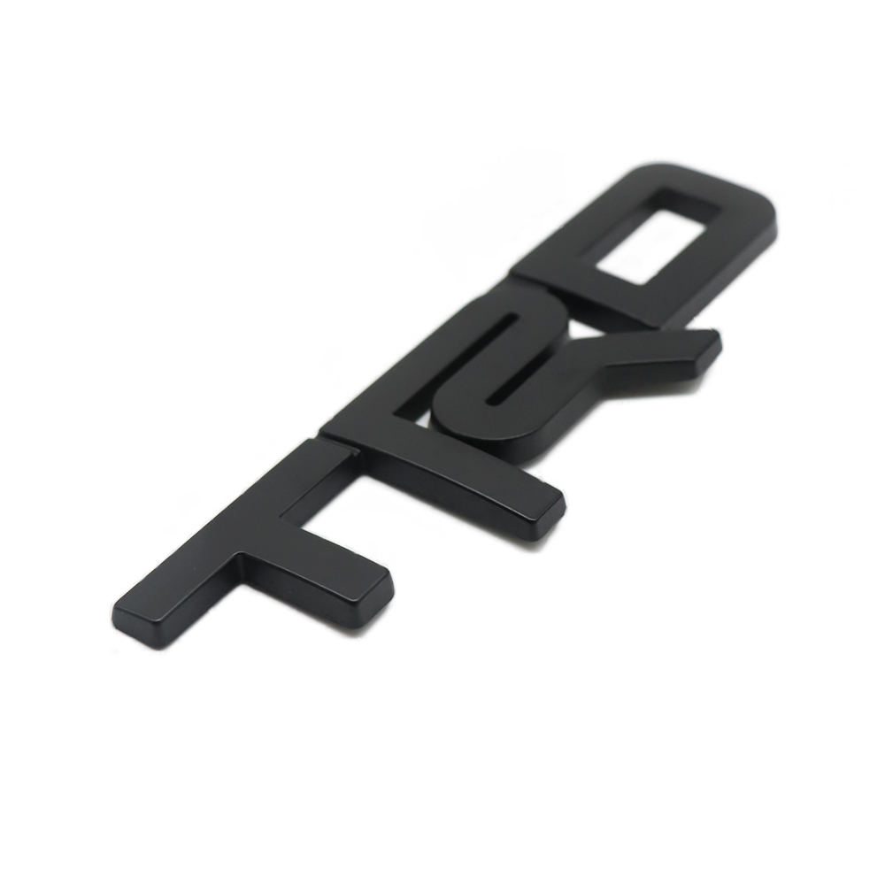 1PC TRD Emblem Rear Trunk Fender Side Metal Black Toyota