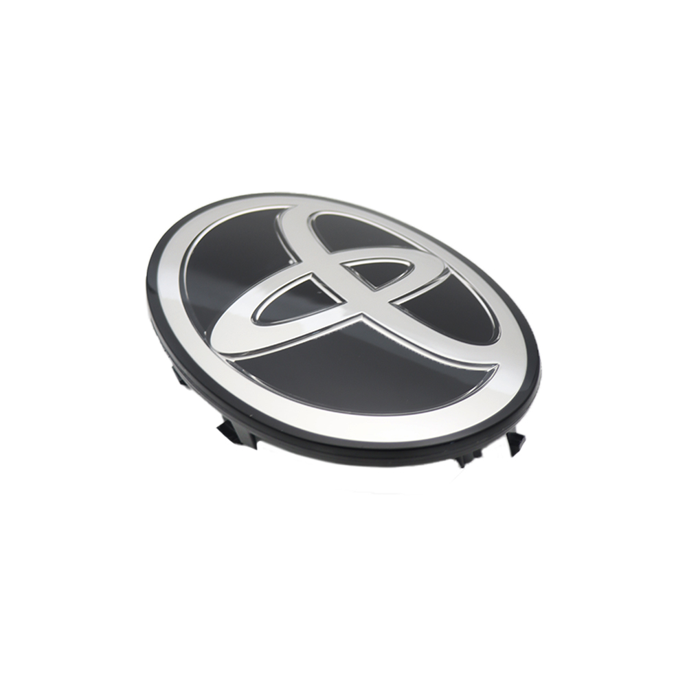 1PC 2015-2021 Land Cruiser 2017-2020 Tacoma 2017-2019 Tundra Front Grille Emblem Bumper Badge Silver Black Toyota 53141-71010 