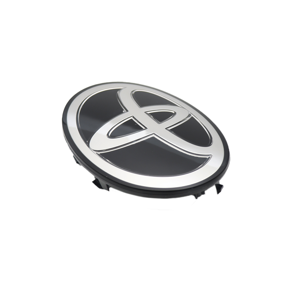 1PC 2015-2021 Land Cruiser 2017-2020 Tacoma 2017-2019 Tundra Front Grille Emblem Bumper Badge Silver Black Toyota 53141-71010 