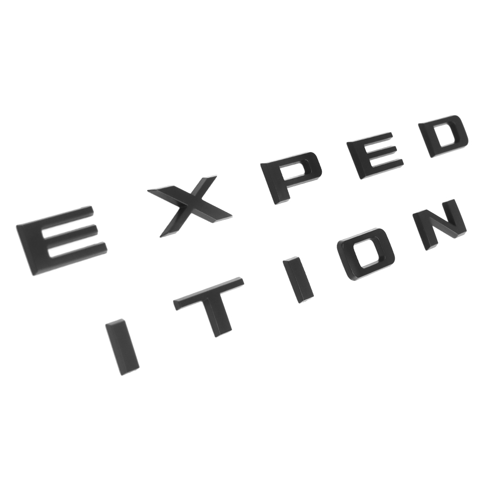 2022-2024 Expedition Front Hood / Tailgate Letters ABS Matte Black Ford 3D Raised Stickers Decals