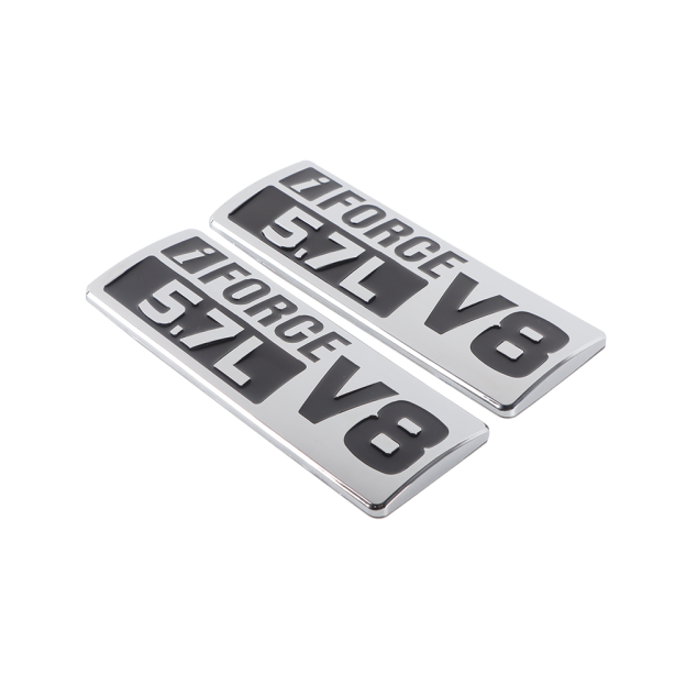 1Pc 2007-2021 Tundra ABS Plastic 5.7L V8 Iforce 3D Side Door Badge Chrome Black Toyota 754720C050