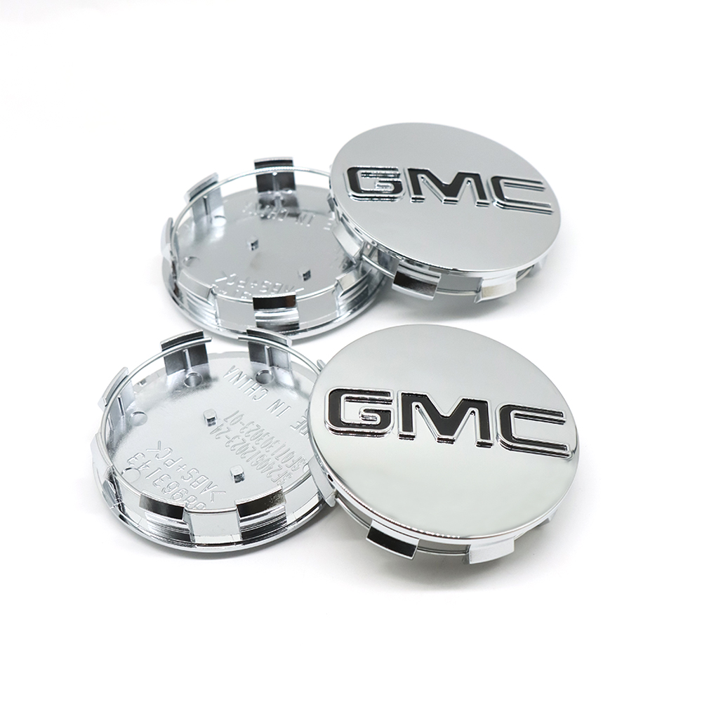 4PCS 2014-2020 Sierra Yukon Denali Plastic 83mm Wheel Center Cap Chrome Black GMC 20942032 20941995