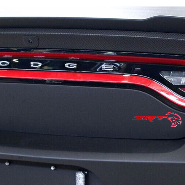 Charger Challenger SRT Hellcat Devil Cat Metal Rear Tailgate Badge Decal Matte Red Dodge 68312272AA