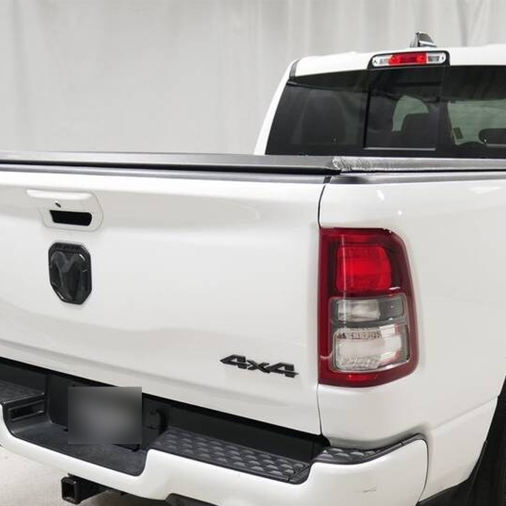 2019-2023 RAM 1500 2500 3500 ABS Rear Tailgate Rams Head Emblem Gloss Black Dodge 68276327AA