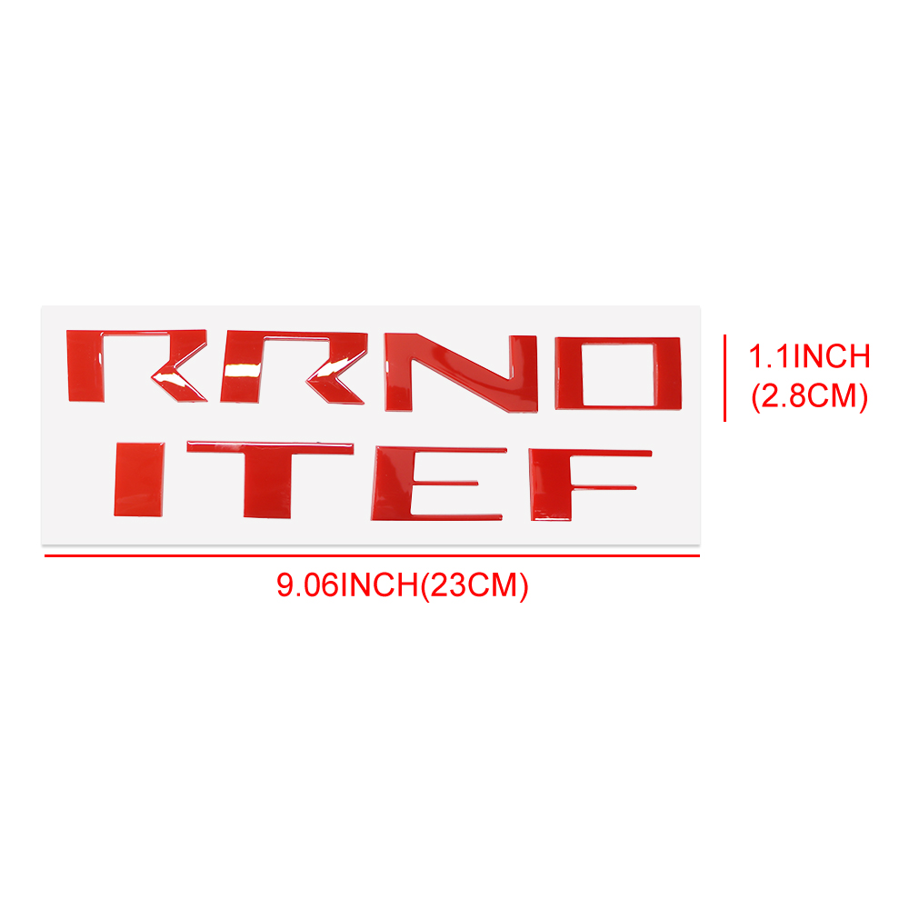 2022-2026 Frontier ABS Hood Insert Letters Matte Red Nissan