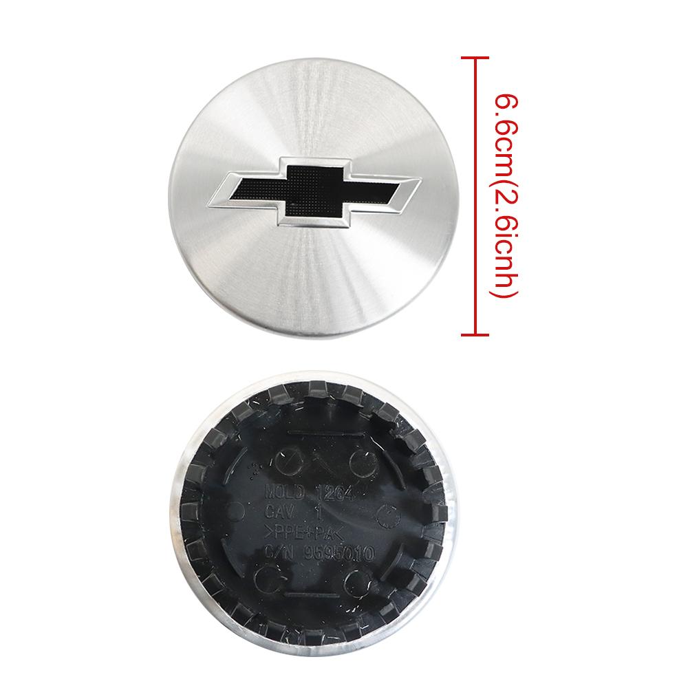 4Pcs 2016-2017 Colorado Equinox ABS Plastic Wheel Center Caps Chrome Black Chevrolet 9595010