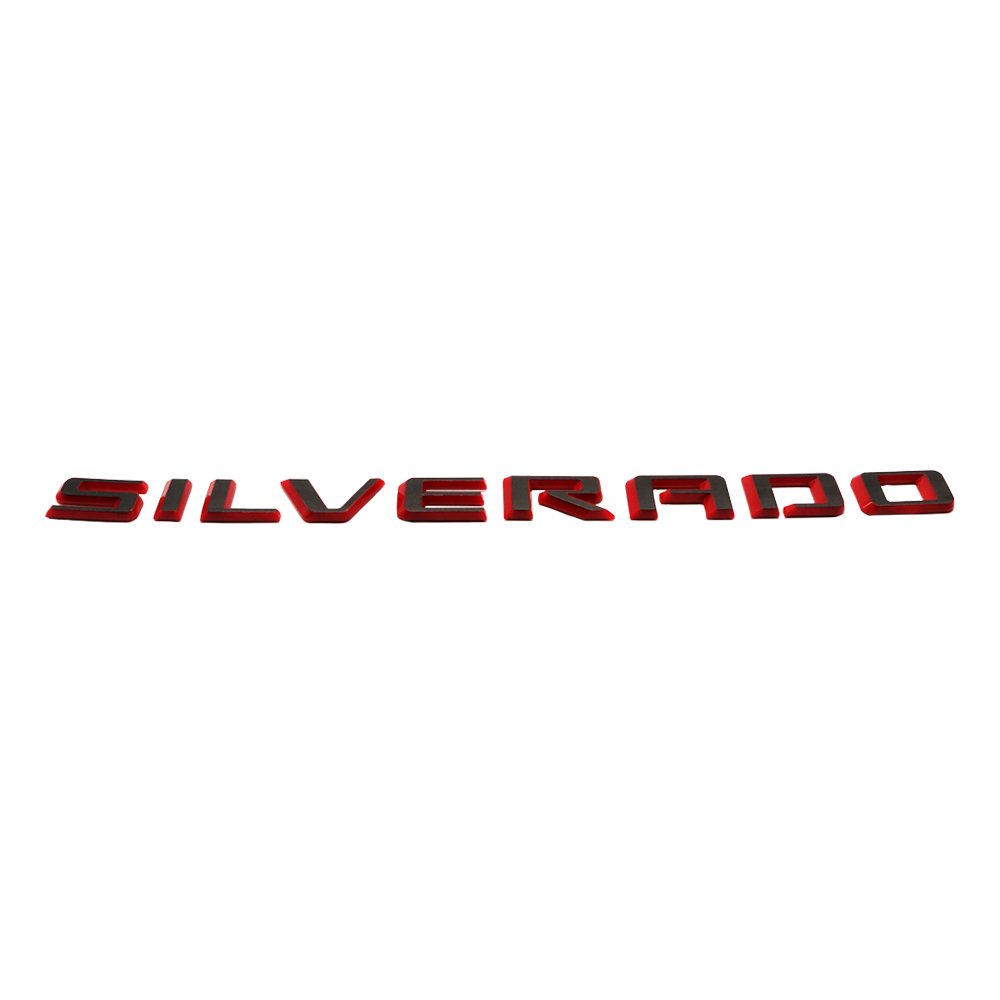 1pcs 2019-2025 Silverado 1500 2500 Plastic Tailgate Letters Black Red Chevrolet 23400409