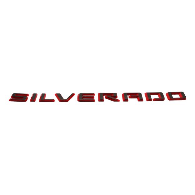 1pcs 2019-2025 Silverado 1500 2500 Plastic Tailgate Letters Black Red Chevrolet 23400409