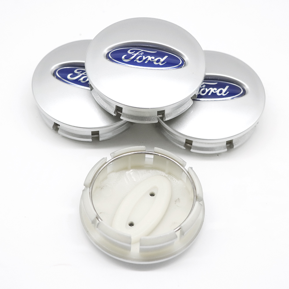 4pcs Ford Flex Ranger Taurus Explorer Metal ABS Wheel Center Caps 66mm Chrome Blue Ford 6F2Z1130B