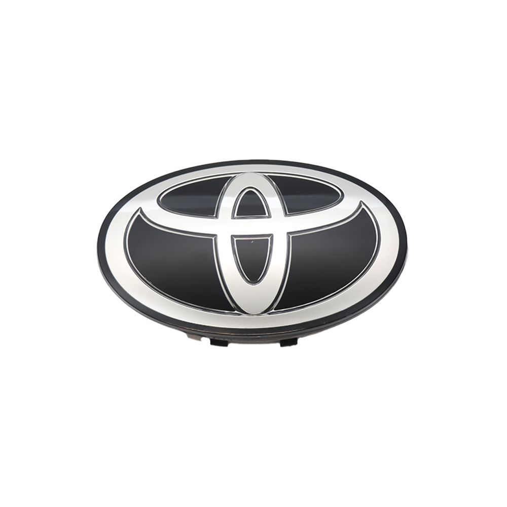 1PC 2015-2021 Land Cruiser 2017-2020 Tacoma 2017-2019 Tundra Front Grille Emblem Bumper Badge Silver Black Toyota 53141-71010 