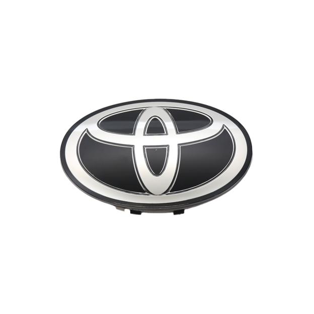 1PC 2015-2021 Land Cruiser 2017-2020 Tacoma 2017-2019 Tundra Front Grille Emblem Bumper Badge Silver Black Toyota 53141-71010 