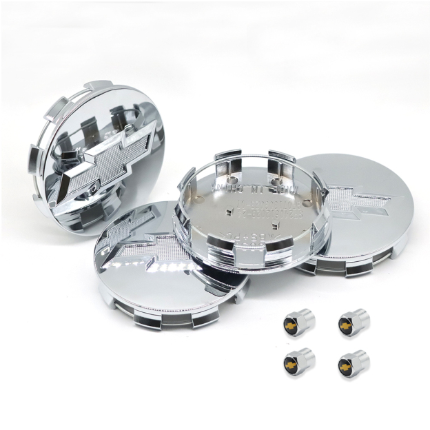 4Pcs 2014-2019 Silverado Suburban Tahoe Plastic Wheel Center Caps Silver Chevrolet 83mm