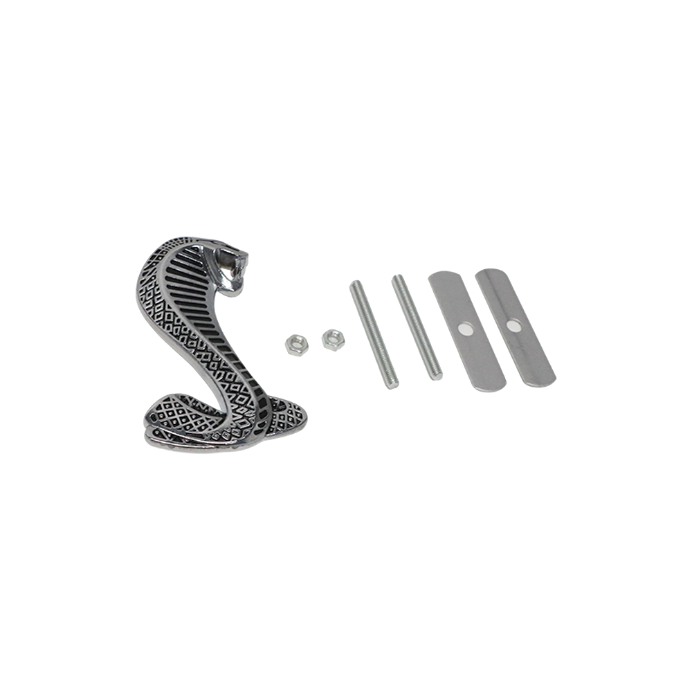 1994-2004 Mustang SVT Front Grille Badge Metal Matte Black Ford 3D Sticker Decal Nameplate
