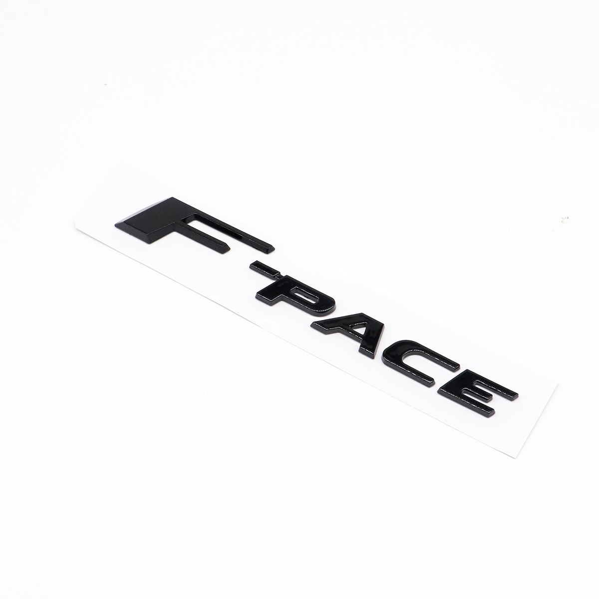 2017-2020 F-PACE Tailgate Badge ABS Matte Black Jaguar Self-Adhesive Decal Nameplate