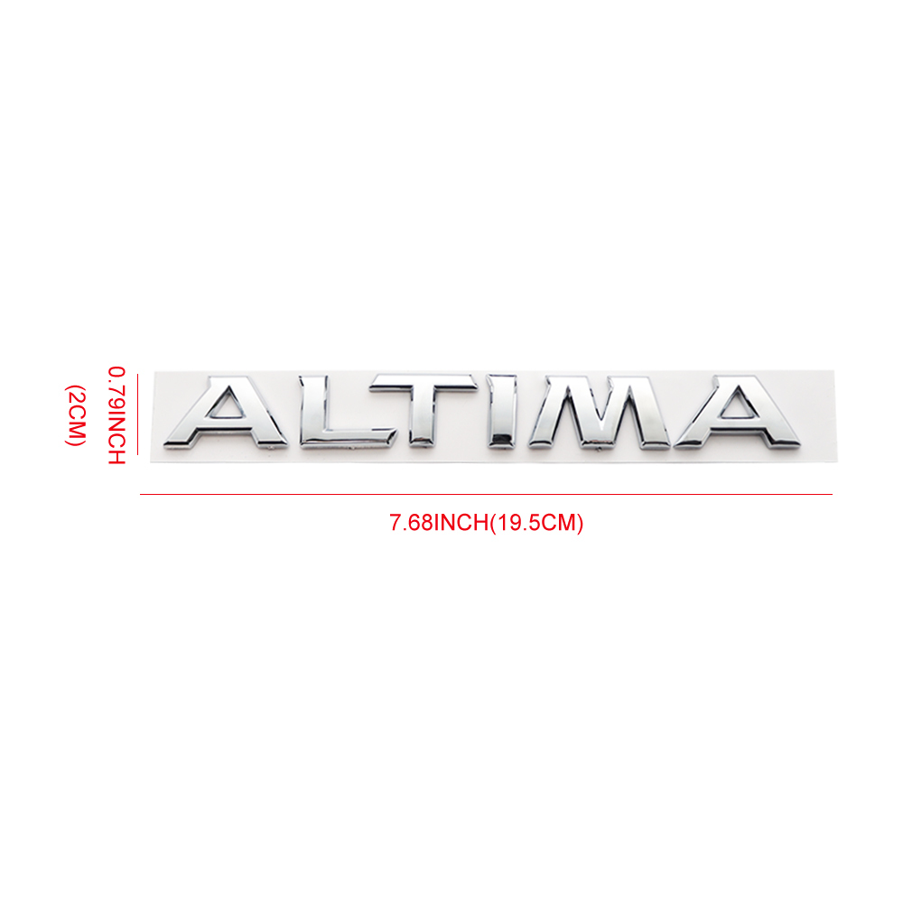 2019-2025 ALTIMA SR Tailgate Badge ABS Chrome Nissan Self-Adhesive Decal Nameplate