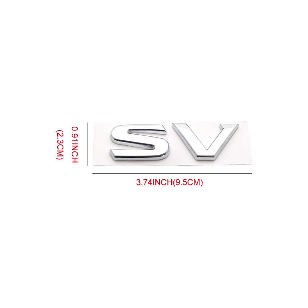 2019-2025 ALTIMA SV Tailgate Badge ABS Chrome Nissan Self-Adhesive Decal Nameplate