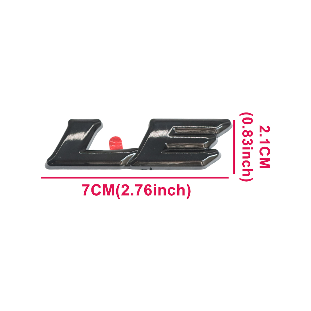 3PCS 2018-2024 CAMRY LE Emblem Overlay Gloss Black Rear Cover Toyota 