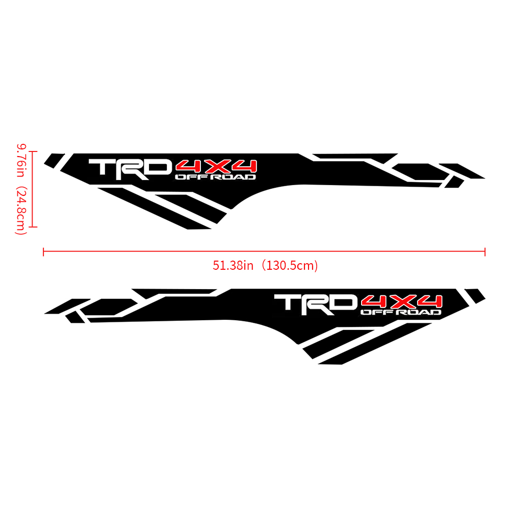 4runner Tundra Tacom TRD Off road 4x4 Vinyl Decals Bed Side Graphic Sticker Toyota