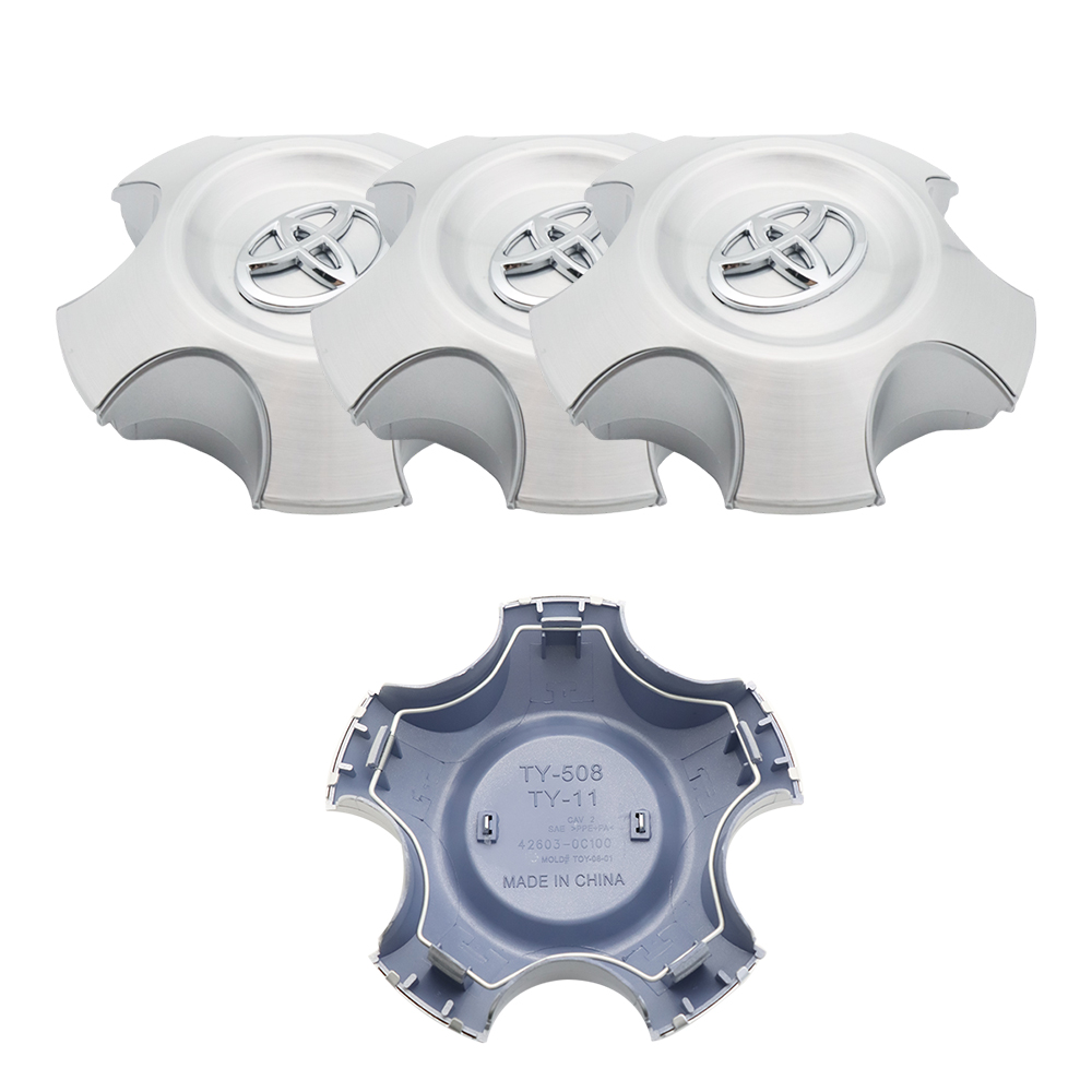 4pcs 2008-2019 Tundra Sequoia Limited Plastic Center Hub Caps 20" 5-Spoke Wheels Chrome Toyota 42603-0C100