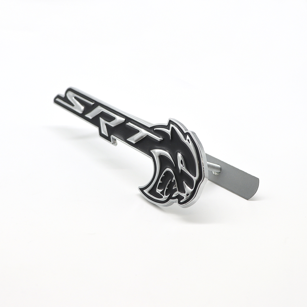 2018-2026 Charger Durango Hellcat SRT Metal Front Grille Badge Black Chrome Dodge Decal
