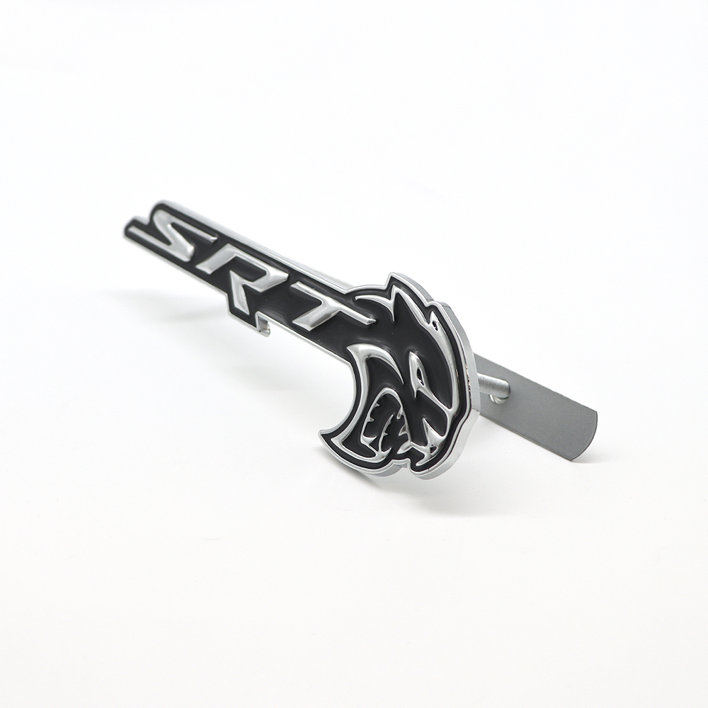 2018-2026 Charger Durango Hellcat SRT Metal Front Grille Badge Black Chrome Dodge Decal