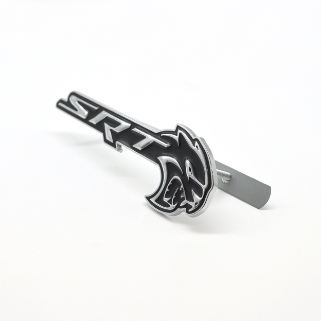 2018-2026 Charger Durango Hellcat SRT Metal Front Grille Badge Black Chrome Dodge Decal