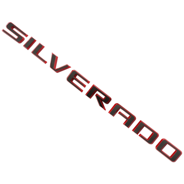 1pcs 2019-2025 Silverado 1500 2500 Plastic Tailgate Letters Black Red Chevrolet 23400409