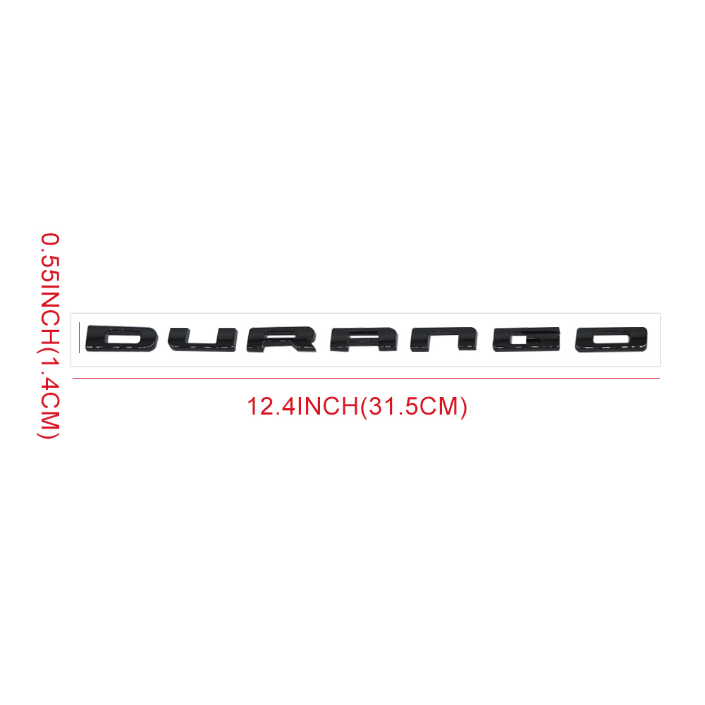 2011-2024 Durango ABS Tailgate Letter Gloss Black Dodge Decal Nameplate