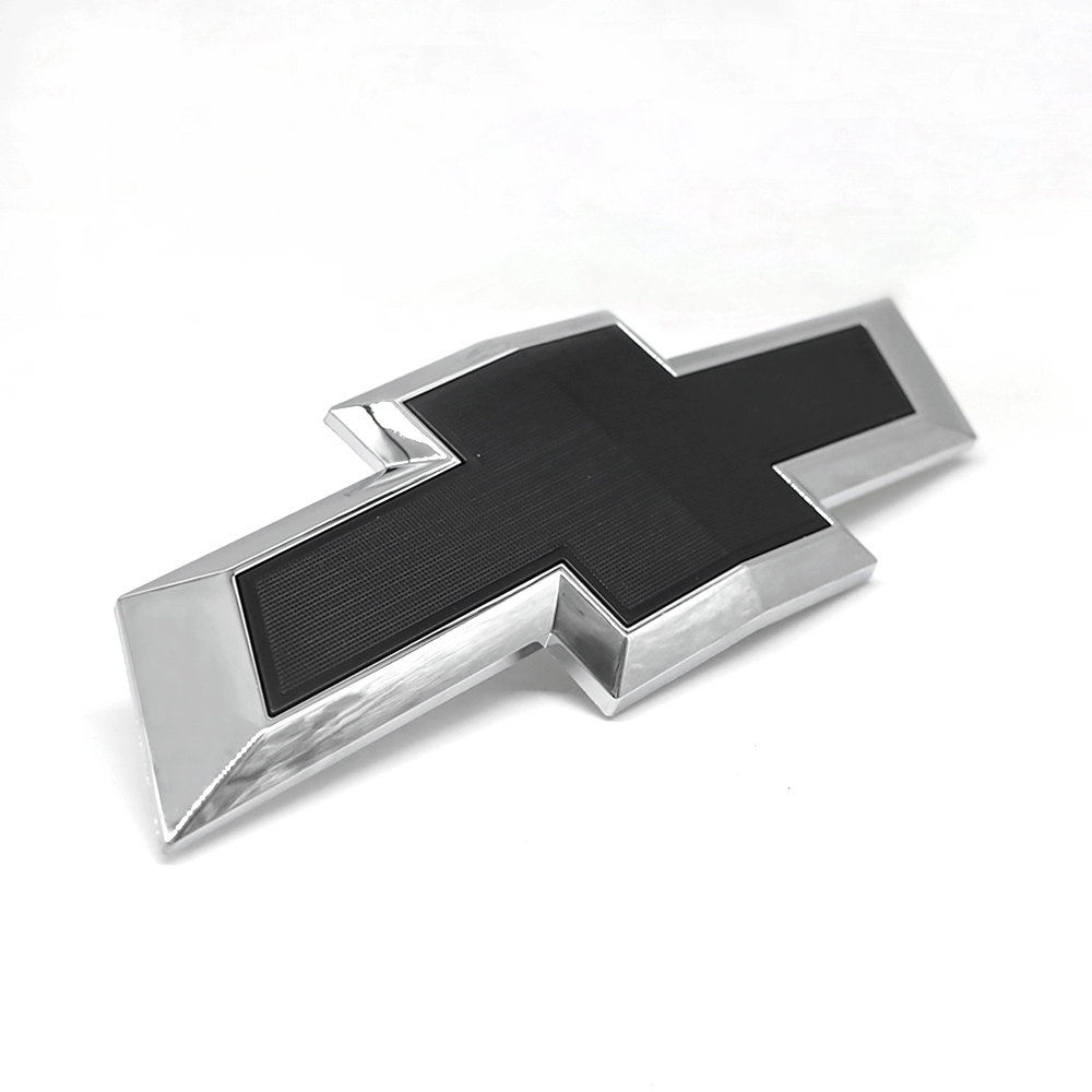 1Pc 2019-2021 Silverado 1500 ABS Plastic Front Grille Emblem Chrome Black Chevrolet
