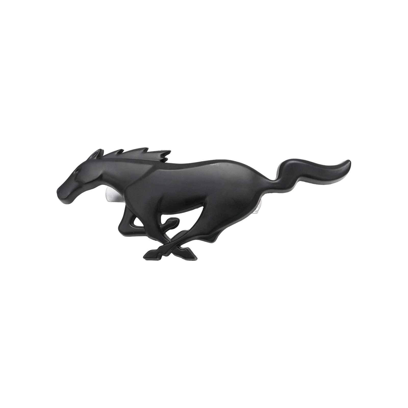 2024-2026 Mustang Front Grille Running Horse Badge Metal Matte Black Ford PR3Z8A224B 3D Front Grille Sticker Decal Nameplate