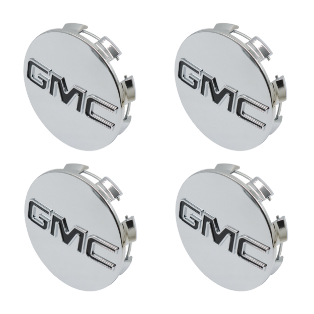4PCS 2014-2020 Sierra Yukon Denali Plastic 83mm Wheel Center Cap Chrome Black GMC 20942032 20941995