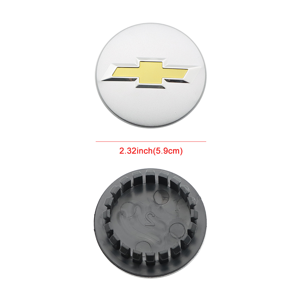 4PCS Cruze Equinox Impala Malibu Trax Volt Plastic 58mm Wheel Center Caps Chevrolet 9594156